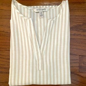 Ellen Tracy Linen Tunic Top